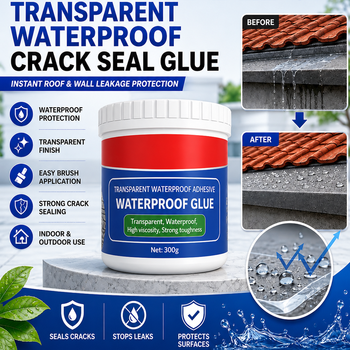 SafeSeal™-Transparent Waterproof Glue